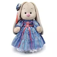Мягкая игрушка Зайка Ми в платье в стиле Кантри, 25 см