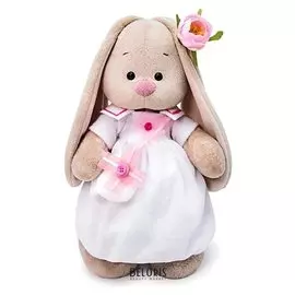 Мягкая игрушка Зайка Ми в платье с сумочкой, 32 см
