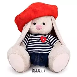 Мягкая игрушка Зайка Ми в тельняшке и берете