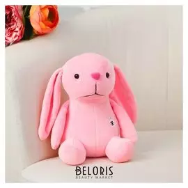 Мягкая игрушка Зайка с вышивкой с присоской