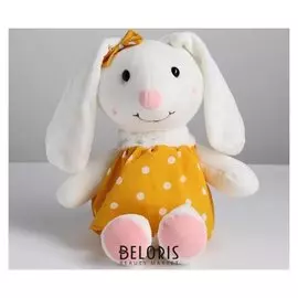 Мягкая игрушка «Зайка в платье в горох»
