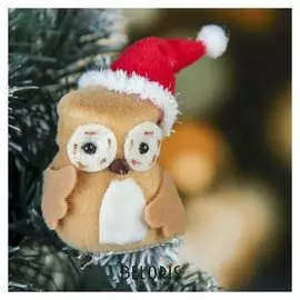 Мягкая подвеска "Совёнок в колпаке" 6 см