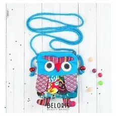 Мягкая сумочка Совушка лоскутная