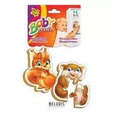 Мягкие магнитные пазлы "Пушистики"