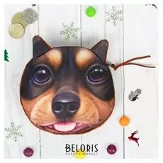 Мягкий кошелек Пёсик с язычком