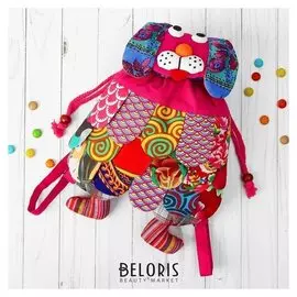 Мягкий рюкзак Пёсик лоскутный