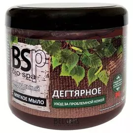 Мягкое мыло для тела и волос Дегтярное для проблемной кожи