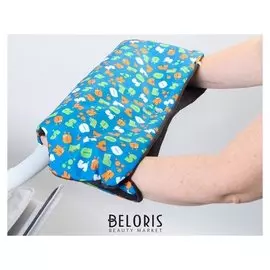 Муфта для рук на санки или коляску меховая, на кнопках