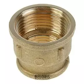 Муфта переходная "Никифоров", 1/2" х 3/4", внутренняя резьба, латунь