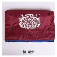 Муфта «Узор» без меха, цвет вишнёвый