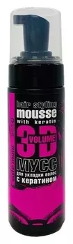 Мусс для укладки волос с кератином