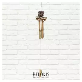 Музыка ветра бамбук "Совушка" 5х12х30 см