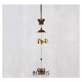 Музыка ветра металл "Бабочка" 3 колокольчика 40 см