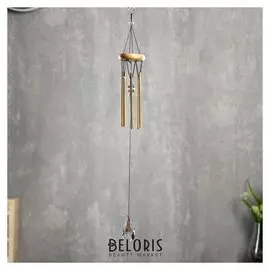 Музыка ветра металл, пластик "Кристаллы" 6 трубок 30х6х6 см