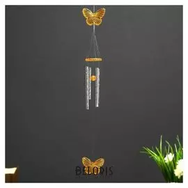 Музыка ветра пластик "Бабочка" 4 трубки 40 см