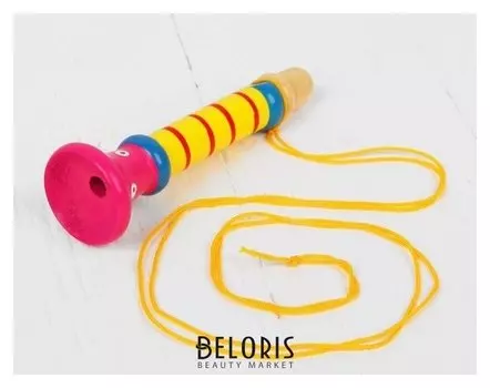 Музыкальная игрушка «Дудочка на веревочке», высокая, цвета микс