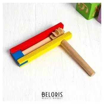 Музыкальная игрушка «Трещотка» 2.5×10.5×11.5 см