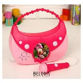 Музыкальный микрофон-сумочка "Минни маус" свет, звук