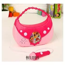 Музыкальный микрофон-сумочка "Принцессы" свет, звук