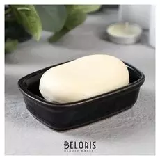 Мыльница керамическая "Дюна" черная