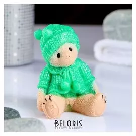 Мыло фигурное Мишка в вязаном костюме