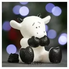 Мыло фигурное "Символ года: коровка" белая 50гр.