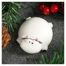 Мыло фигурное "Символ года: очаровательная коровка" белая 90гр.