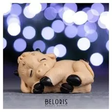 Мыло фигурное "Символ года: телёнок сеня" коричневый 55гр