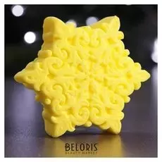 Мыло фигурное "Снежинка" желтая 67гр