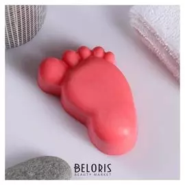 Мыло фигурное Ступня младенца розовая