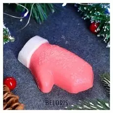 Мыло фигурное "Варежка" розовая 72гр