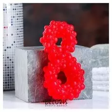 Мыло фигурное "Восьмерка" красная