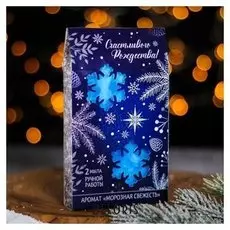 Мыло ручной работы «Серебряное рождество», 2 шт