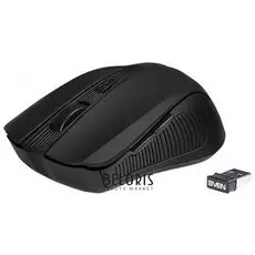 Мышь беспроводная SVEN RX-345, 5 кнопок + 1 колесо-кнопка, оптическая, черная