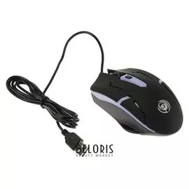 Мышь Dialog Mgk-03u Gan-kata, игровая, проводная, подсветка, 1600 Dpi, Usb, чёрная