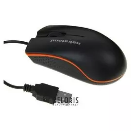 Мышь Nakatomi Mon-03u Navigator, проводная, оптическая, 800 Dpi, Usb, чёрная