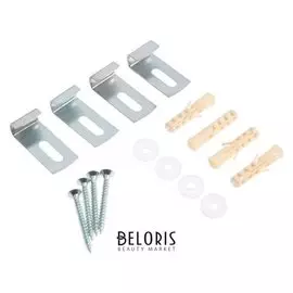 Набор № 3 для крепления зеркала, цвет цинк