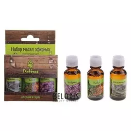 Набор эфирных масел "Кедр. чабрец. эвкалипт", 3 шт по 17 мл