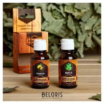 Набор эфирных масел лимон, мята по 17 мл, "Добропаровъ"