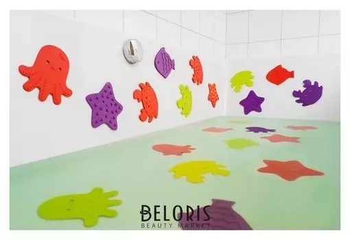 Набор антискользящих мини-ковриков для ванны 12 шт.