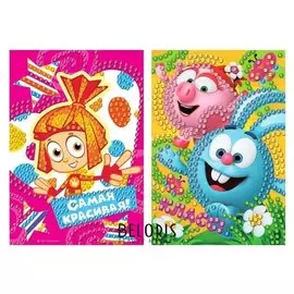 Набор аппликаций пайетками,смешарики, фиксики