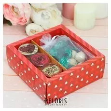 Набор аромасаше со свечками «Роза»