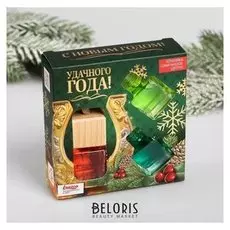Набор ароматизаторов «Удачного года», клубника, шампанское, цитрус, 3 шт.
