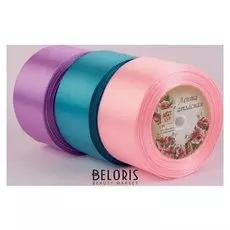 Набор атласных лент «Ариэль», 3 шт, размер 1 ленты: 50 мм × 23 ± 1 м