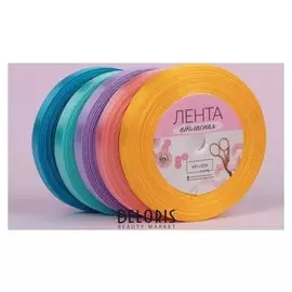 Набор атласных лент «Весенний», 5 шт, размер 1 ленты: 10 мм × 23 ± 1 м