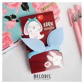 Набор аксессуаров для волос на открытке "100% милоты"