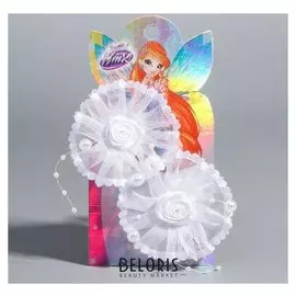 Набор бантов гипюр с розочками