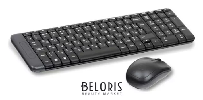 Набор беспроводной LOGITECH Wireless Desktop MK220, клавиатура, мышь 2 кнопки + 1 колесо-кнопка, черный