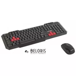 Набор беспроводной Sonnen Wkm-1811, клавиатура 112 клавиш мультимедиа, мышь 4 кнопки, черный, 512655