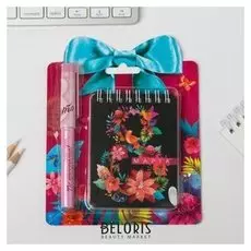 Набор блокнот и ручка "8 марта"